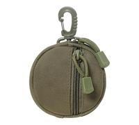 Round Coin Wallet - Mini Change Pouch, Slim Earbud Case, Lightweight Money Holder, Compact Belt Bag, Secure Key Organizer with Pocket Zipper Travel Storage | Stylish Lipstick Holder for Commuting Urba