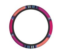 Round Color Palette Car Steering Wheel Cover, Non-Slip, Odorless,# Universal Standard Size 15 Inches (About 38 Cm), Unisex.