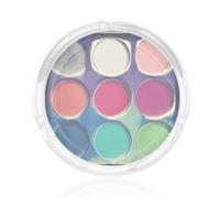 Round color palette Printed ashtray - glass material is easy to clean, suitable for bedrooms, cafes, clubs, etc.