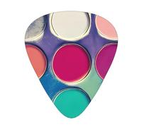 Round color palette the 12-piece guitar picks include three picks: thin, medium and heavy. suitable for electric, acoustic and bass guitars of all strengths