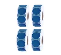 Round Colored Stickers,WINCUR High Visibility Removable Sticky Dots Color Coding Labels,Effortless to Write On Colored Dot Stickers,for Classroom,Yard Sale-1000PCS,4 Volume Package(Grey Blue 0.75")