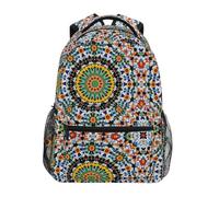 Round Colorful Flower Shape Kids Backpack for Boys Girls Student Big Backpacks for Elementary School Shoulder Bag Bookbag
