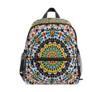 Round Colorful Flower Shape Toddler Backpack, Boy Backpack Preschool Bag Kindergarten Schoolbag Nursery Travel Bag for Girl