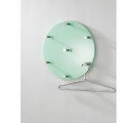 Round Colourful Wall Mounted Coat & Hat Rack with Silver Hooks