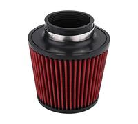 Round Cone Air Filter, Universal Car Modification High Flow Inlet Air Intake Round Cone Air Filter Cleaner Universal Air Filters With Cotton Yarn Material (76mm)