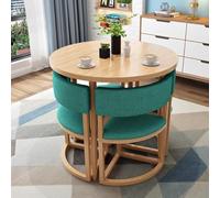 Round Conference Table Set for 4 - Versatile Coffee & Dining Table with Chairs Perfect for Kitchen Dining Room Reception Areas Meetings & Gatherings.