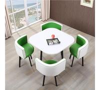 Round Conference Table Set for Office Reception 90cm Wooden Dining Table with Chairs Simple Modern Design for Small Meeting Rooms Stylish Round Furniture