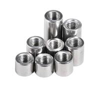 Round Connector Nuts,M3 M4 M5 M6 M8 M10 M12 M14 M16 304 Stainless Steel Extend Long Lengthen Round Coupling Nut Sleeve Tubular Nuts Joint Sleeve Nut(M3x6x420pcs)
