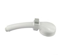 Round Control High-Pressure Single-Function Shower Head for White Abs for Easy-Clean 20mm G1/2 Thread Bathroom Composition -Touch Flow Detachable - Style
