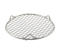 Round Cooling Rack Crafted from 201 Stainless Steel for Multiple Uses in Barbecue, Baking, and Food Drying (20cm)