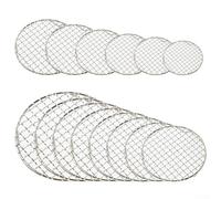 Round Cooling Rack Crafted from 201 Stainless Steel for Multiple Uses in Barbecue, Baking, and Food Drying (24cm)