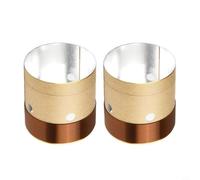 Round Copper Voice Coil 2-Layer 25.5mm-75.5mm for Car Audio Speakers Subwoofer Repair Component Kit(38.5)