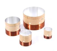 Round Copper Voice Coil 2-Layer 25.5mm-75.5mm for Car Audio Speakers Subwoofer Repair Component Kit(51.5)