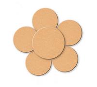Round Cork Board,Bulletin Boards for Walls,Wall Mounted Self-Adhesive to School Pin Memo Notice Cork Note for Office,Home Photo Display,Thickness:6mm-10Pcs(Size:10cm,Color:Natural Wood Color)
