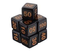 Round Corner 6 Sides Dice 10 Board Game 14mm Acrylic Dice Cube Set Cube for Mass Adults