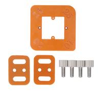 Round Corner Radius Template Arc Routing Jig Locating Tool 4 in 1 Design with R30 R35 R40 R50 for Woodworking Projects Made of Durable Engineering Plastic Includes Accessories