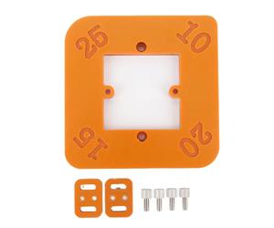 Round Corner Radius Template for Woodworking Router Table Jig - Wood Board Arc Cutting Tool with R10 R15 R20 R25 Angles - High Strength Synthetic Board Construction with