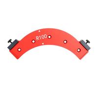 Round Corner Radius Template R100 Aluminum Alloy Radius Jig Router Template Arc Angle Positioning Auxiliary Tool Portable Corner Positioning Jig