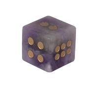 Round Corner Six Sided Dices Natural Crystal Role Playing Game Math Counting Teaching Tool for Board Games Natural Crystal Gift