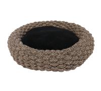 Round cotton rope dog bed Duvoplus Espresso