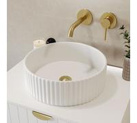 Round Countertop Basin Fluted 360mm - Oregon