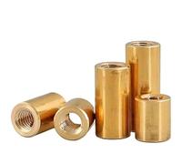 Round Coupling Nut , Brass Round Coupling Nut M6 M8 M10 M12 Length 5-100mm(M8x8x13mm-2Pcs)