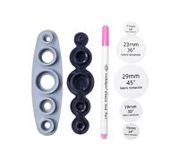 Round Cover Buttons Assembly Tool Kit Cloth Button Bag Buckle Sewing Fabric 11 15 19 23 29m Button Craft Kit