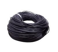 Round Cowhide G-enuine Leather String Cord For Crafts - 29Ft Real Leather String, Cowhide Cord Braiding Strip Thread For Bracelet Necklace Jewellery Making Beading Knotting Shoe Lace