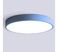 Round Creative Ceiling Lamp Household Personalized Flat Lights Colorful Elegant Ceiling Lighting Fixtures Eye Protection Bright Panel Lights For Living Room Bedroom Foyer Hallway (Blue 50cm)