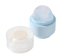 Round Cube Mold - Silicone Sphere Tray, Large Ball Maker | Whiskey Cocktail Chilling Tool, Quick Freeze Design for Home Party Beverage Use Blue, White