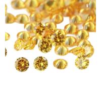Round Cubic Zirconia Loose Gemstones Bulk Crystal Stones For Jewelry Clothes Handmade Crafts
