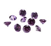 Round Cubic Zirconia Loose Gemstones Bulk Crystal Stones For Jewelry Clothes Handmade Crafts