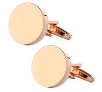 Round Cufflinks Men Shirts For Wedding Birthday Proms Business Meetings Shirt Cuffs Clip For Shirt Uniform Black
