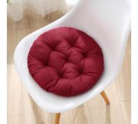 Round Cushed Seat Pillow Soft Cotton Solid Color Chair Cush Flexible Floor Cush for Kitchen Mtat Pillow Red 40x40CM Perfect for Comfort and Sle