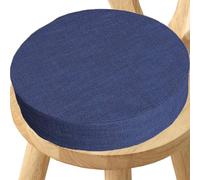 Round cushion 16x2 inch/40x5 cm memory foam, thickened design, with concealed zipper, washable, suitable for stools made of wood or metal.