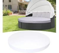 Round Cushion Cover for Daybed 66 Inch Waterproof & UVResistant Replacement Pillowcase for Outdoor Lounge Furniture Sun Island CushionsWhite