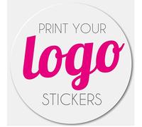 Round Customised Stickers | Any Material, Size, Quantity | Upload Your Image or Text | Matt, Gloss, Kraft, Polyester | Add Your Logo or Personalise for Party Bags (51mm)