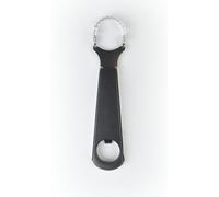 Round Cut Edges Handle Coconut Grater- Durable Sharp Stainless Steel Blade Shredder & Multi-Purpose Rasp for Easy Use, Efficient Shredding Tool (Plastic & stainless steel handle)