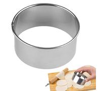 Round Cutters for Baking - Stainless Steel Donut Ring Molds and Reusable Dough Stamps | Professional Baking Tool for Homemade Treats, Pastries, Dough Shaping, and Culinary Creations