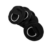 Round D-Loop Pads for Kayak Equipment Setup, 5 Piece 3.14in Attachment Loop Set for Outdoor Use and Cord Routing D Pad Attachment Outdoor Tie Down Cable Routing Kayak Accessory Camping Organizer Light