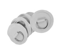 Round D-Loop Pads for Kayak Equipment Setup, 5 Piece 3.14in Attachment Loop Set for Outdoor Use and Cord Routing D Pad Attachment Outdoor Tie Down Cable Routing Kayak Accessory Camping Organizer Light