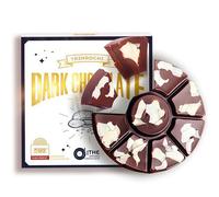 Round Dark Chocolate 50g - Pure Cocoa Butter (No CBE) - Strawberry, Hazelnut & Almond Varieties - Ideal Christmas, Birthday Gift,dubai Chocolate (Sea Salt Almond Chocolate)