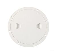Round Deck Inspection Access Plate for Marine Use, ABS Hatch Cover with Water-Resistant Seal, White Finish, Fits 4 Inch 6 Inch 8 Inch Boat Decks(8 inch)