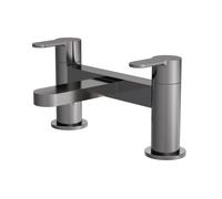 Balterley Round Deck Mounted Bath Filler Tap - Brushed Pewter in Silver Balterley Silver