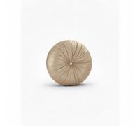 Round Diamante Cushion Sparkly Crystal Embellished Glam Filled Cushion Beige One Size