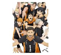 Round Diamond Diamond Painting Furniture Decoration DIY Parent-Child Interactive Diamond Painting Haikyuu Poster