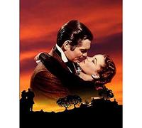 Round Diamond Painting Movie Poster Gone with The Wind 5D DIY Diamond Embroidery Home Decor ArtJ035