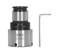 Round Die Chuck 31mm OD Interface, Carbon Steel Lathe Tool, Precise Round Die Tapping Collet with Hex Wrench, for Tapping Machine Drilling Milling Boring Pneumatic Tool (Fine Thread)