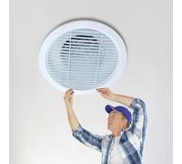 Round Diffuser Ceiling Vents, Circular Vent Covers - 10 12 14 16 18 20 22 Inch Ducting, Ventilation Grille Air Vent Cover, Bathroom Fan Covers(16in/40cm)