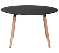 Round Dining Table ⌀ 120 cm Black BOVIO